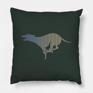 Whippet Multi-color Animal Gradient Pillow