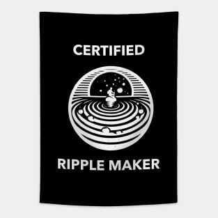Certified Ripple Maker Stone Skipping Skimming Tapestry