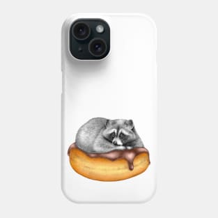 Doughnut Addicted Trash Panda Phone Case