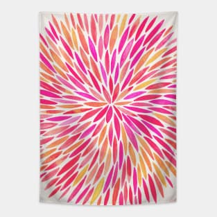 Pink Ombre Water Color Burst Tapestry