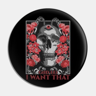 (G)I-dle Heat I want that skull typography text graphic | Morcaworks Pin