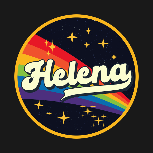 Helena // Rainbow In Space Vintage Style by LMW Art