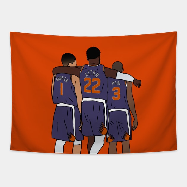 Booker, Ayton & CP3 Tapestry by rattraptees