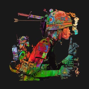 Abstract Tank Girl T-Shirt