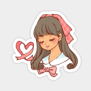 Ribbon Heart Magnet