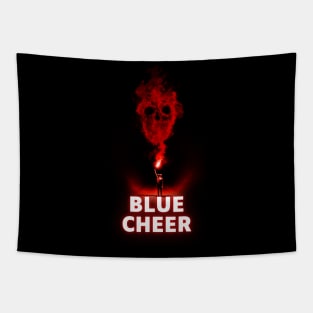 blue cher red smoke Tapestry