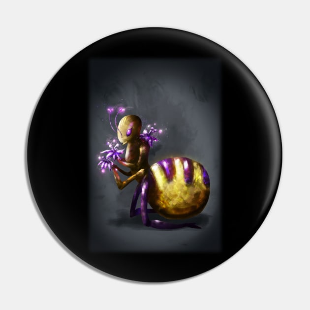 Ant World - Violet Fairy Pin by InVeCt Art