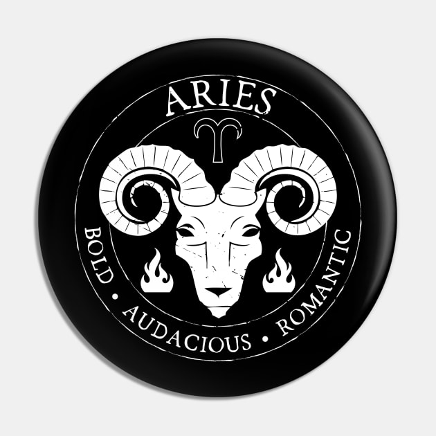 Aries Zodiac Birthday Star Sign Zodiac Gift Pin by atomguy