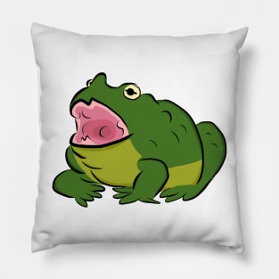 Screaming Bullfrog Pillow