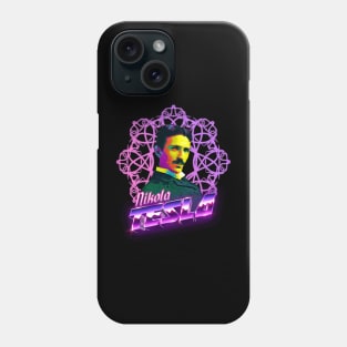 Nikola Tesla - 80s style Phone Case