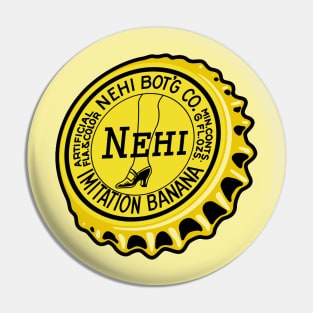 Vintage Nehi Imitation Banana Soda Bottlecap Pin