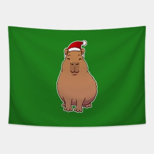 Capybara Christmas Tapestry