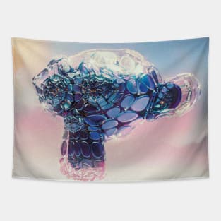 Abstract monkey head Tapestry