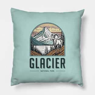 Glacier National Park Pillow