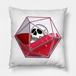 D20 Skull Pillow