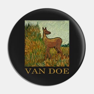 Van Doe - Van Gogh Style Deer Pin