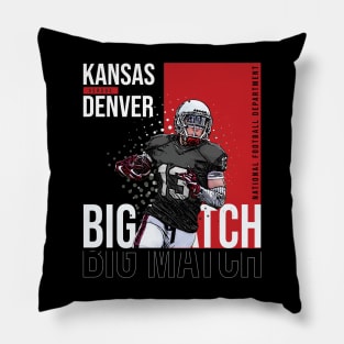 American Football Kansas Denver, Big Match Pillow