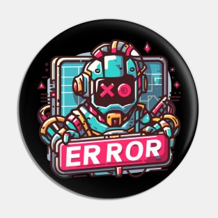 Retro Gaming Error Pin