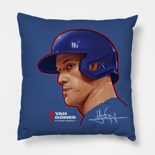 Yan Gomes Chicago C Profile Pillow