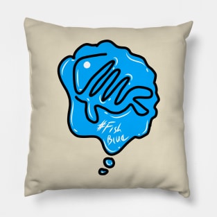 Blue Fish Pillow