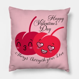 Cherries in love 🍒 Pillow