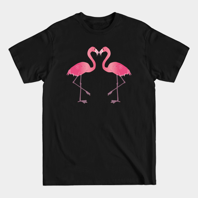 Discover Two Pink flamingo's - Flamingos - T-Shirt