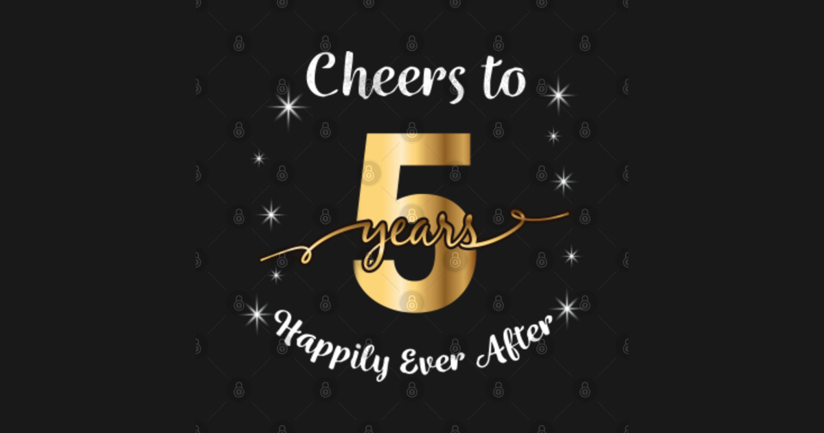 5th Wedding Anniversary Gift For Couples - 5 Years Married - 5th