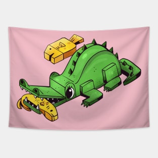 Hungry croc Tapestry