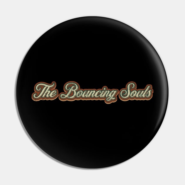 The Bouncing Souls Vintage Text Pin by Skeletownn