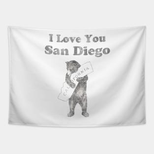 I Love You San Diego California Tapestry