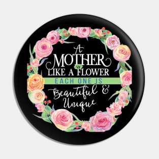 Mother Like A Flower Pin