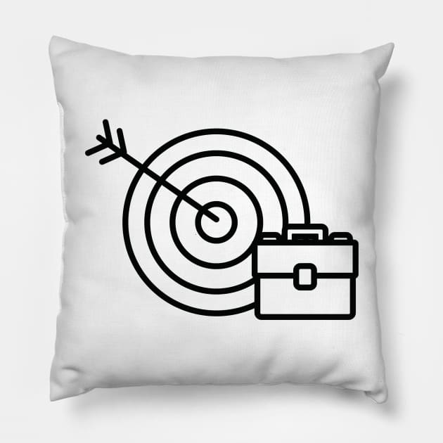 black target travel bag design Pillow by Artistic_st