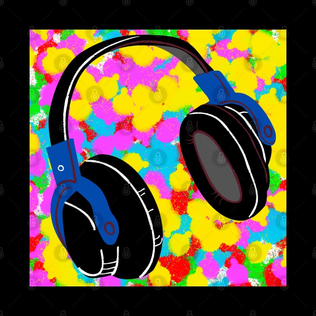 Headphones Tie Dye by IBMClothing