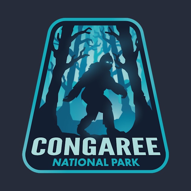 Congaree National Park SC Bigfoot by HalpinDesign