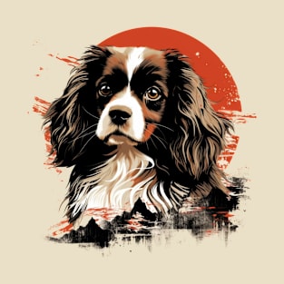 Japanese Spaniel traditional art T-Shirt