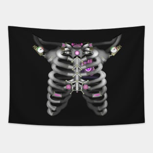 Machine Skeleton (Pink Variant) Tapestry