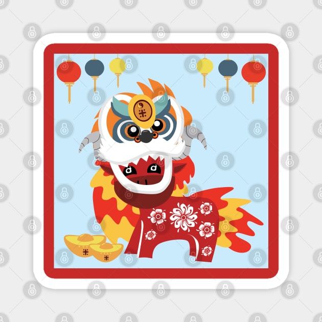 Happy Chinese New Year 2021 Magnet by Edofest