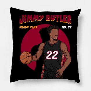 Jimmy Butler Comic Style Art Pillow