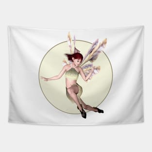 Flying fairy faerie elf butterfly wings Tapestry