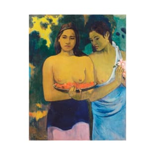 Two Tahitian Women (1899) by Paul Gauguin T-Shirt