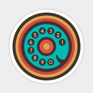 Retro Telephone Magnet