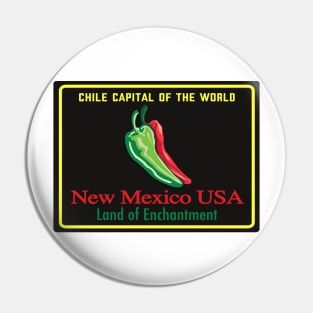 Chile Capital of the World Pin