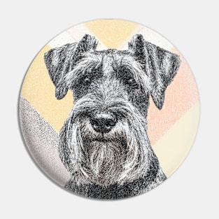 Dog Portrait - Schnauzer Pin