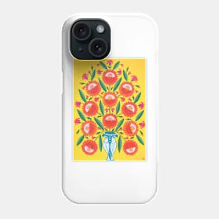 Maria Primachenko - i give you kyiv these polissia flowers and this bright sun 1982 Phone Case