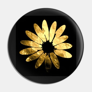 Golden flower Pin