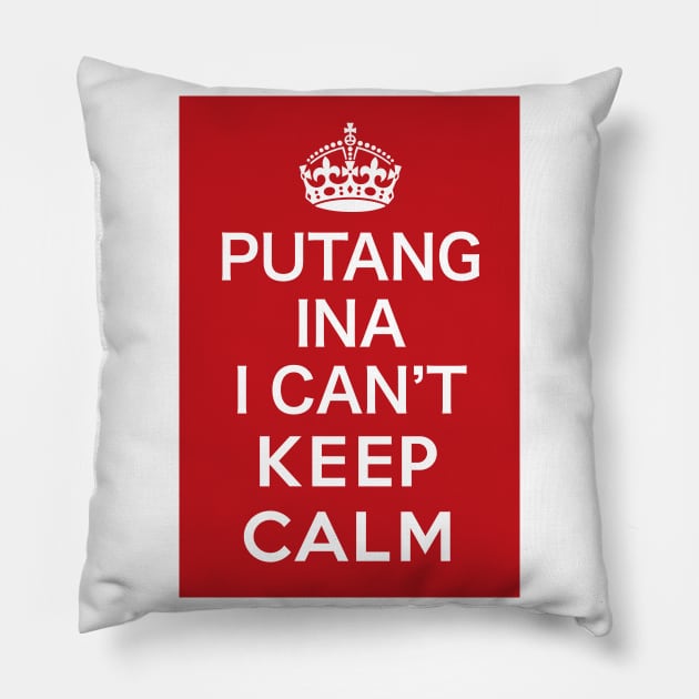 Filipino KCCO can't keep calm - Funny Pinoy Design Pillow by Estudio3e