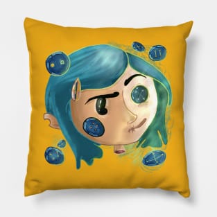 Button Eyes Pillow