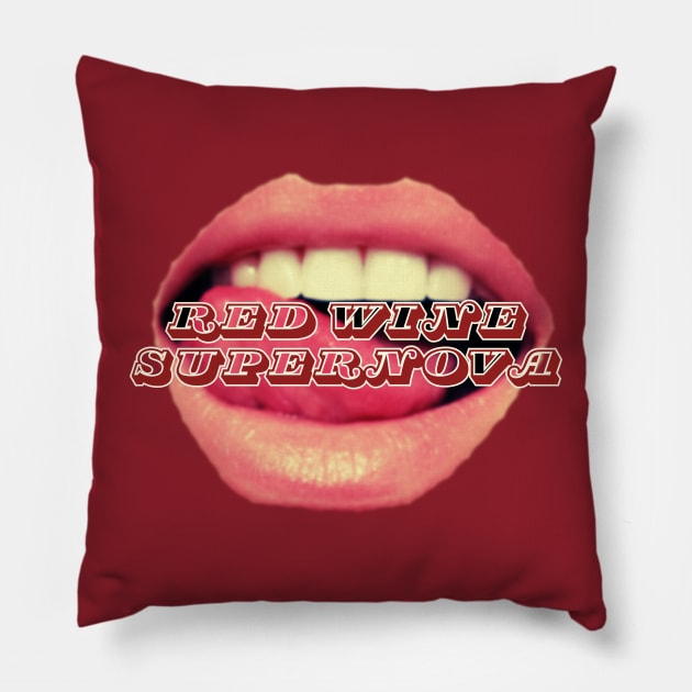 Red Wine Supernova Pillow by Likeable Design