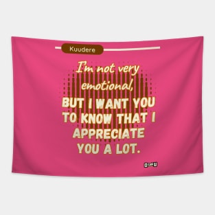 Kuudere love phrase design Tapestry