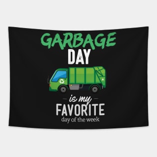 Garbage Day Truck Tapestry